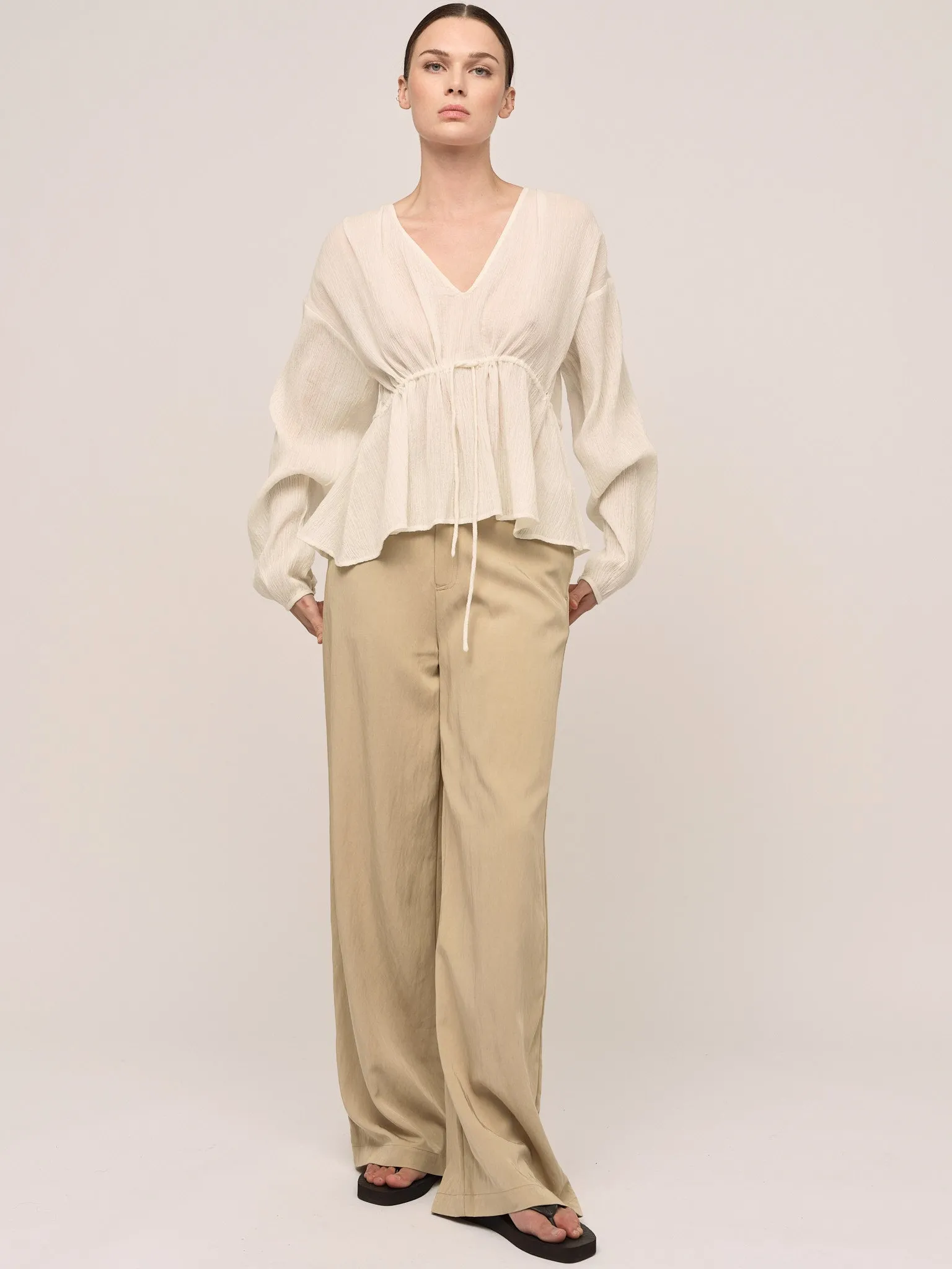 Wave Blouse - Ecru