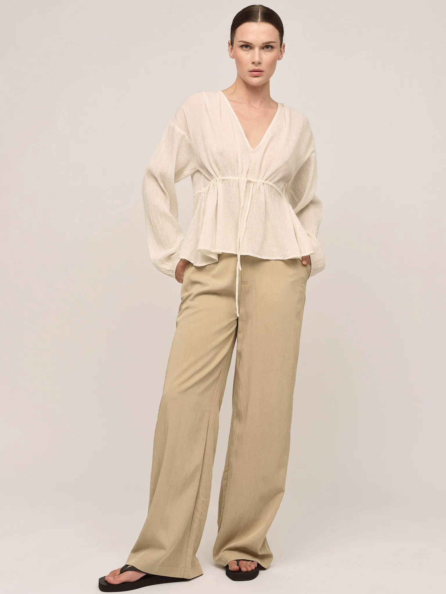 Wave Blouse - Ecru