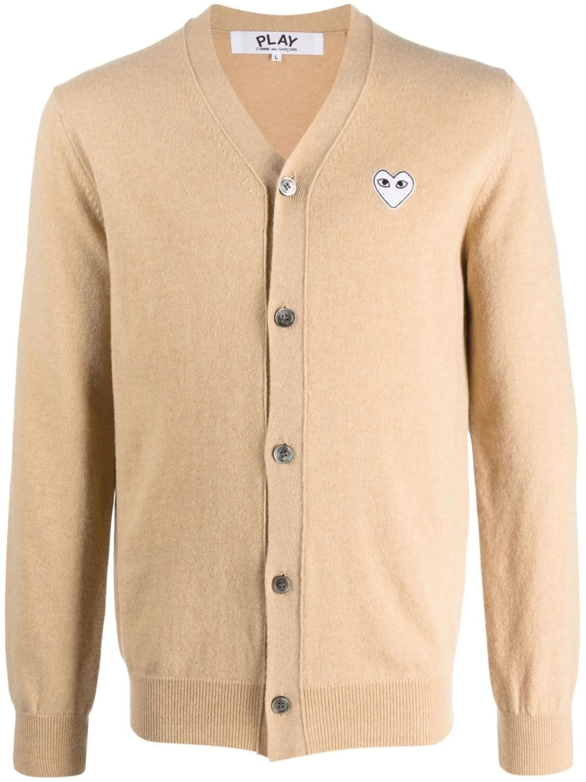 White Emblem Cardigan