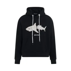 White Shark Hoodie in Black/White